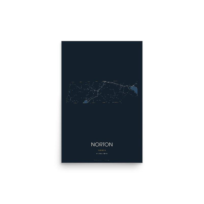 Norton Street Map Poster · Midnight