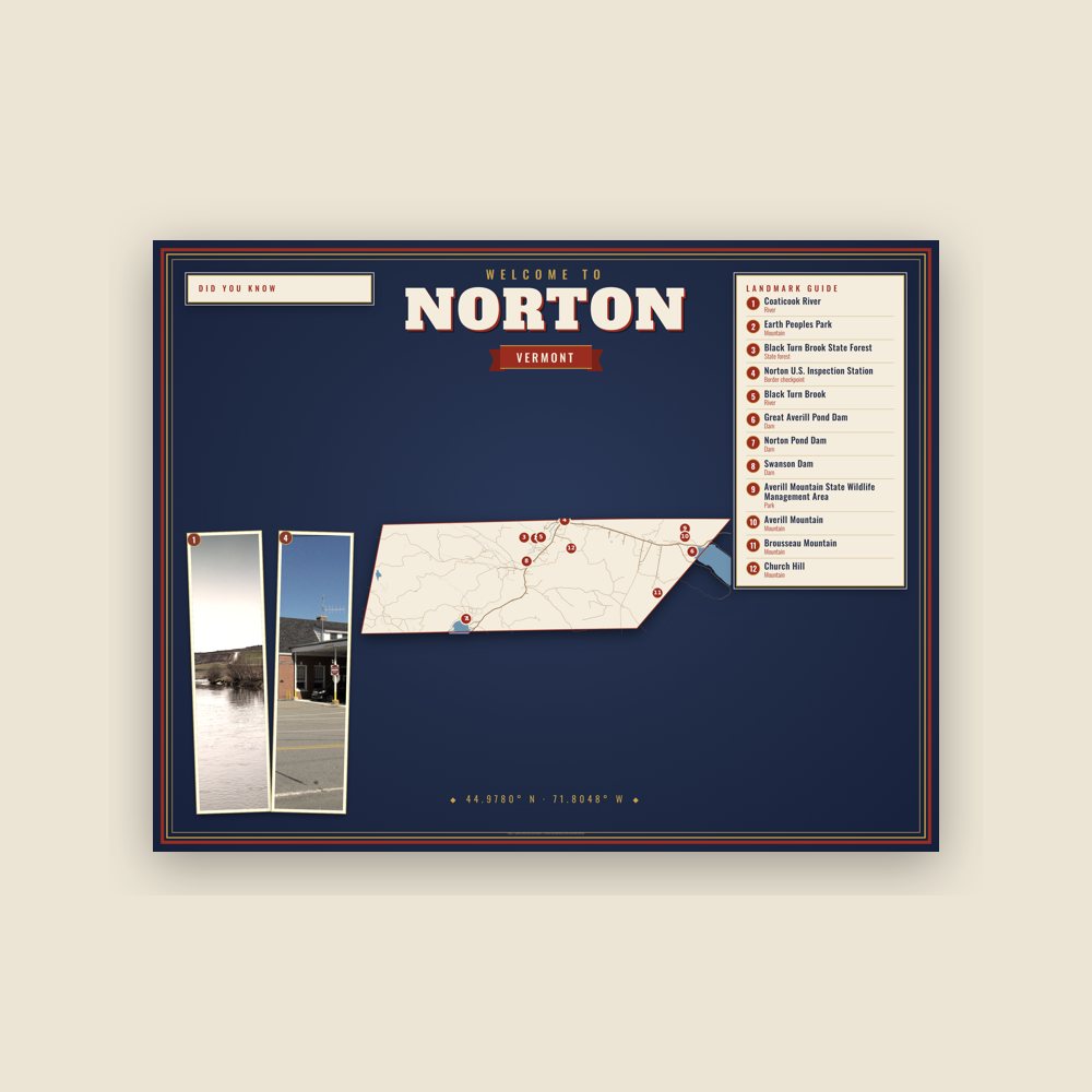 Norton Map Placemat