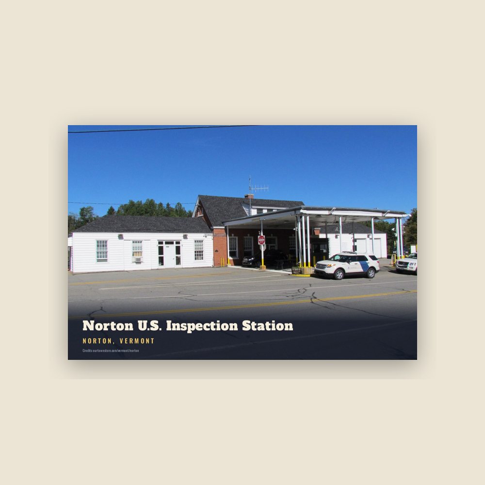 Norton Norton U.S. Inspection Station Postcard