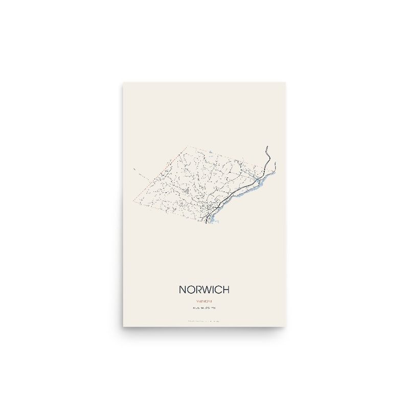 Norwich Street Map Poster · Linen