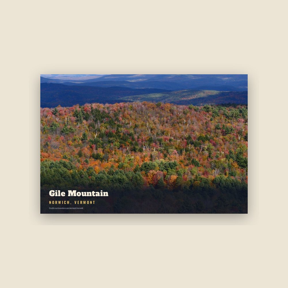 Norwich Gile Mountain Postcard