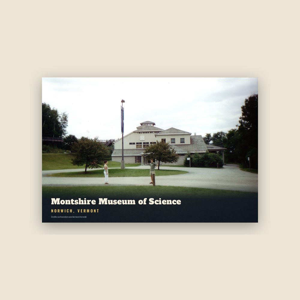Norwich Montshire Museum of Science Postcard