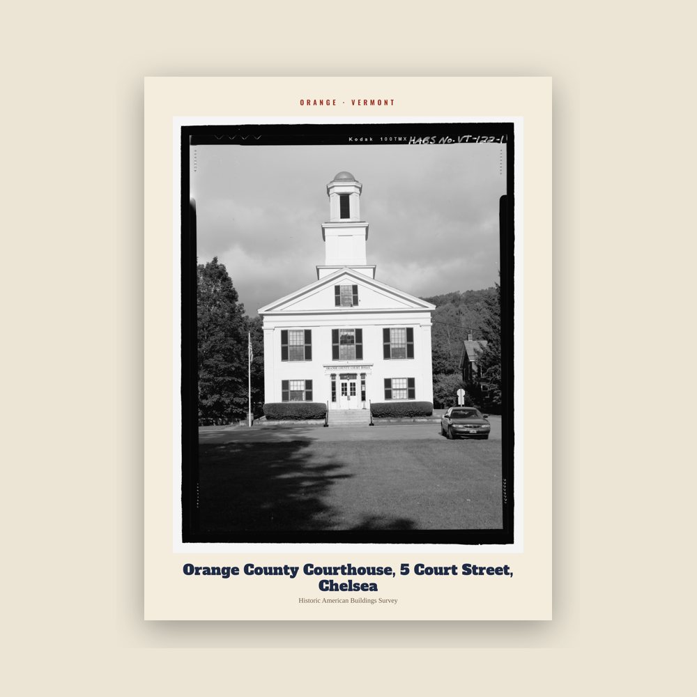 Orange Orange County Courthouse, 5 Court Street, Chelsea Archive Print