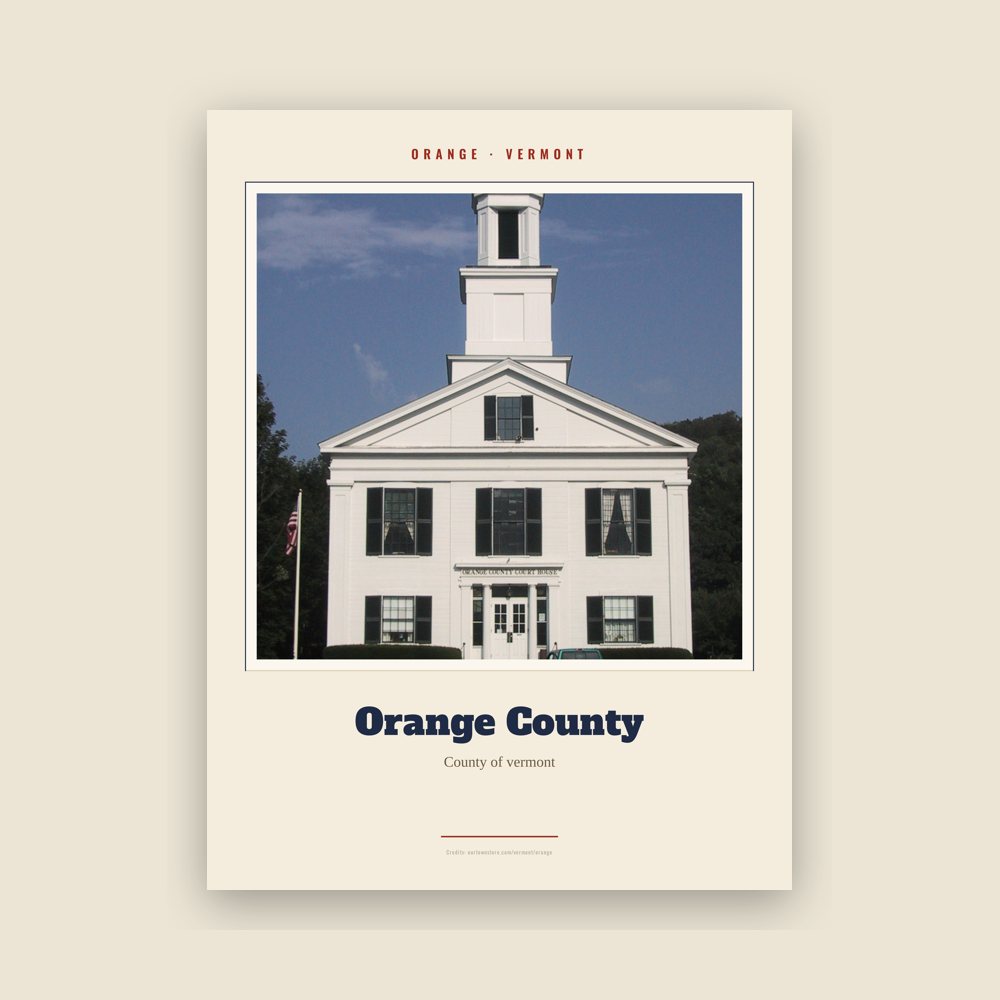 Orange Orange County Landmark Print