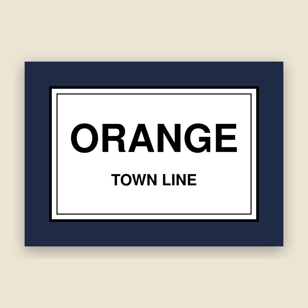 Orange Town Line Mug