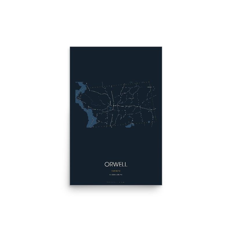 Orwell Street Map Poster · Midnight