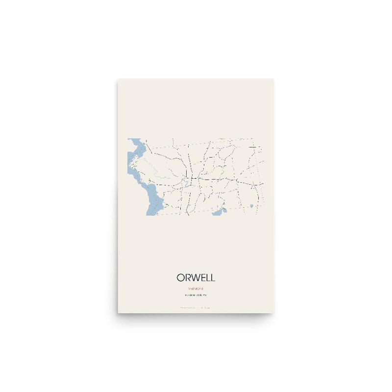 Orwell Street Map Poster · Linen