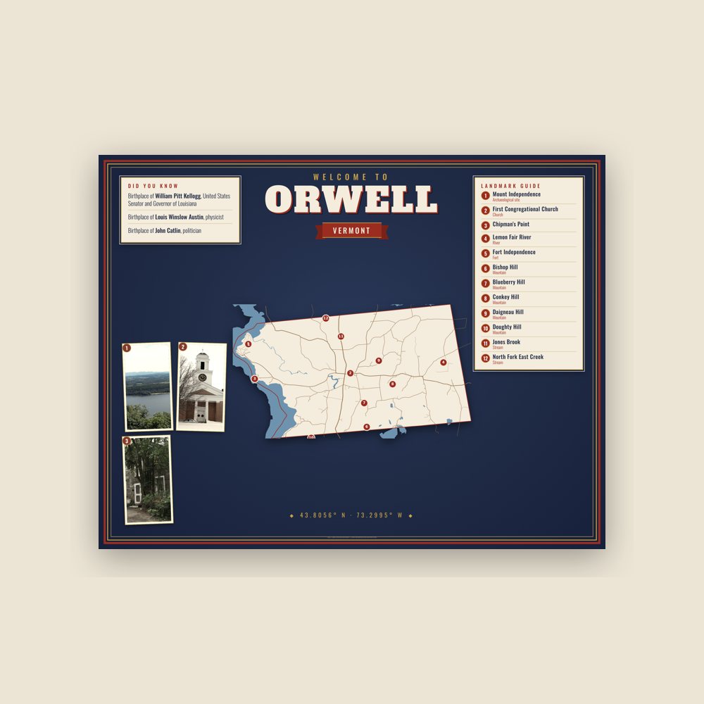 Orwell Map Placemat