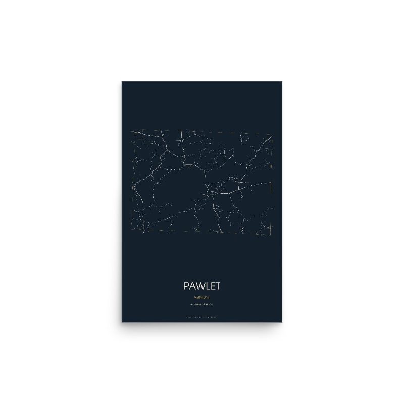 Pawlet Street Map Poster · Midnight
