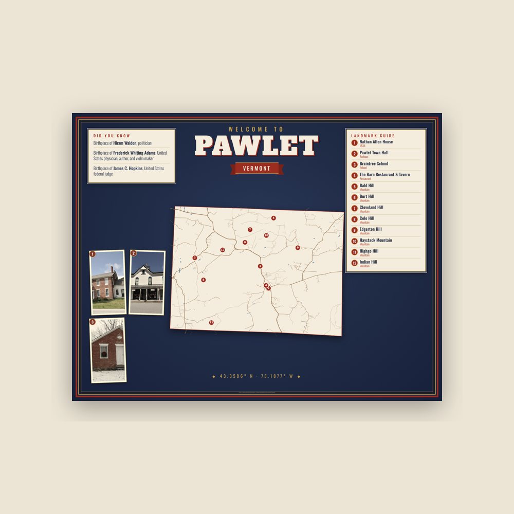 Pawlet Map Placemat