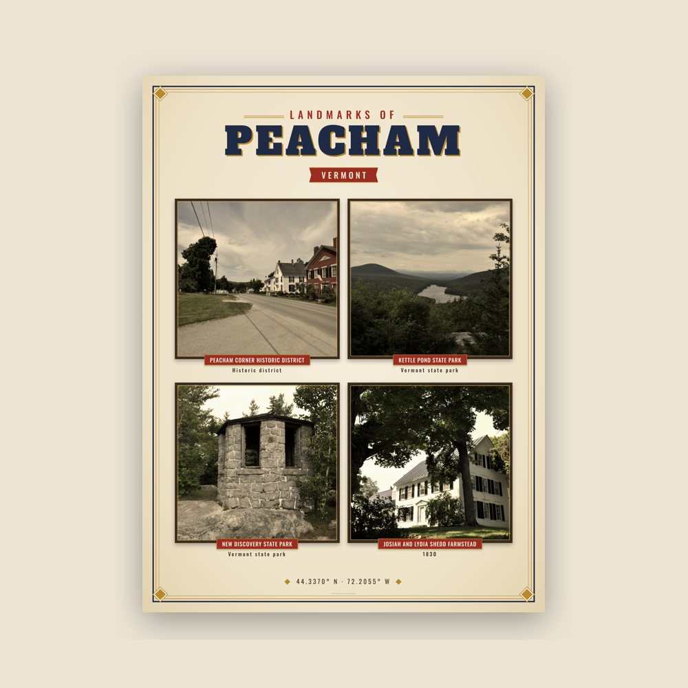 Peacham Landmarks Photo Poster