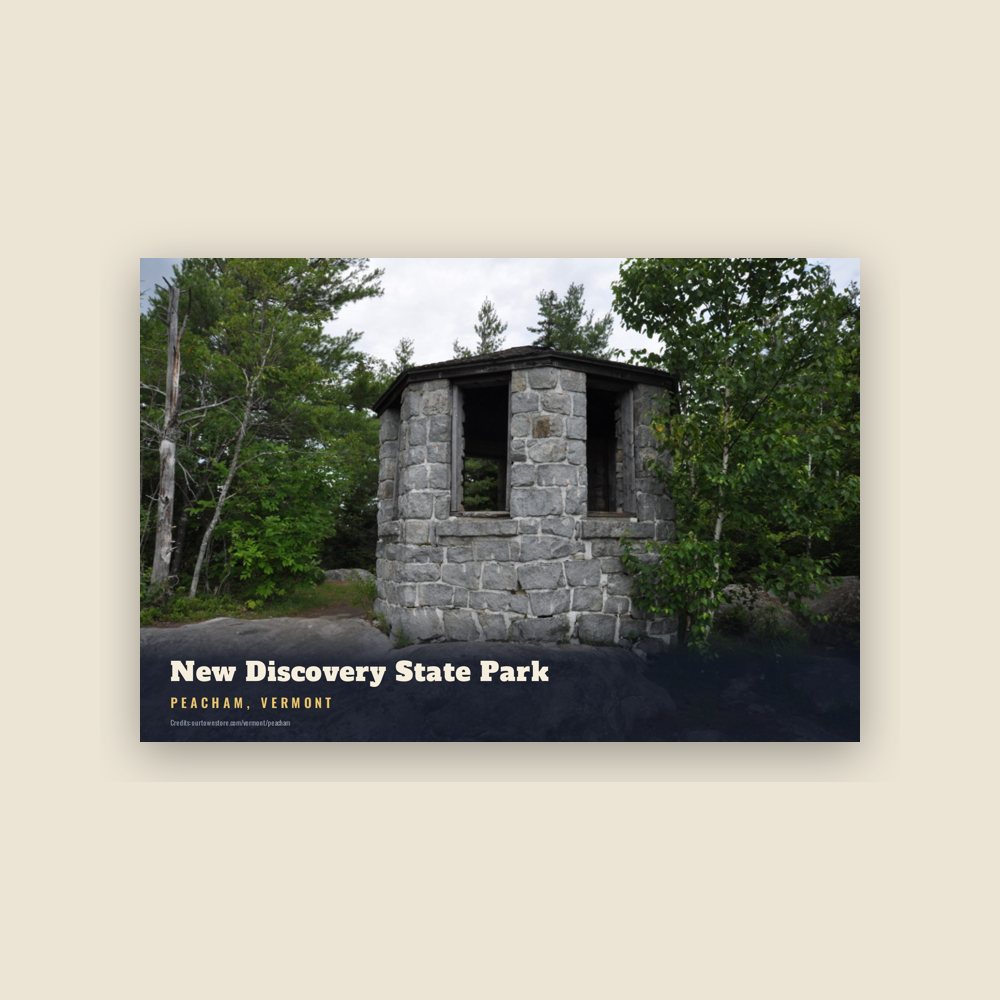 Peacham New Discovery State Park Postcard