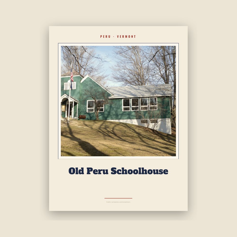 Peru Old Peru Schoolhouse Landmark Print