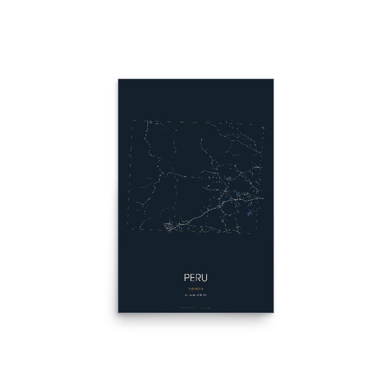 Peru Street Map Poster · Midnight