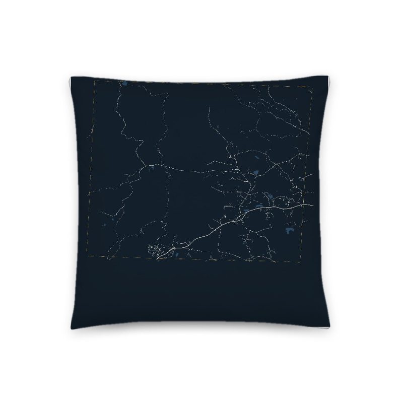 Peru Map Throw Pillow