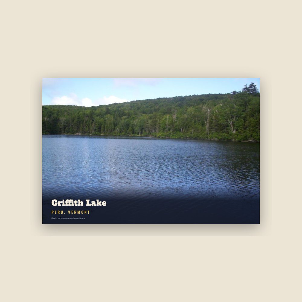 Peru Griffith Lake Postcard