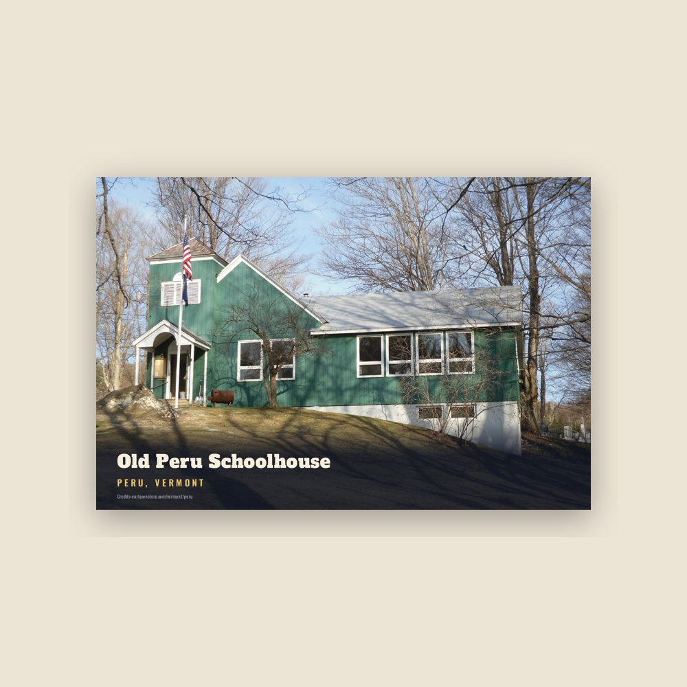 Peru Old Peru Schoolhouse Postcard