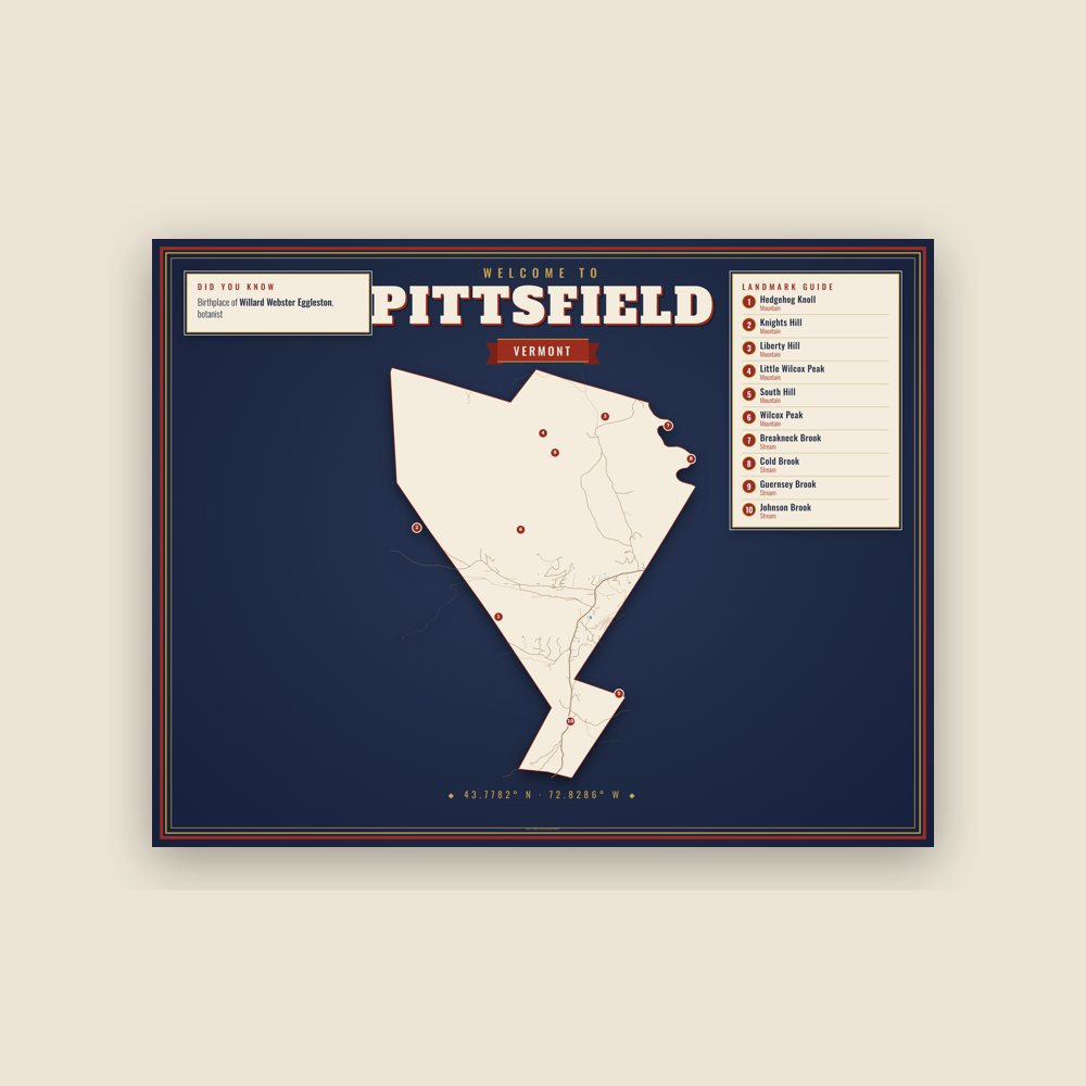 Pittsfield Map Placemat