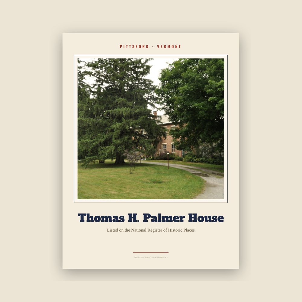 Pittsford Thomas H. Palmer House Landmark Print