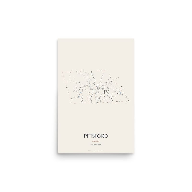 Pittsford Street Map Poster · Linen