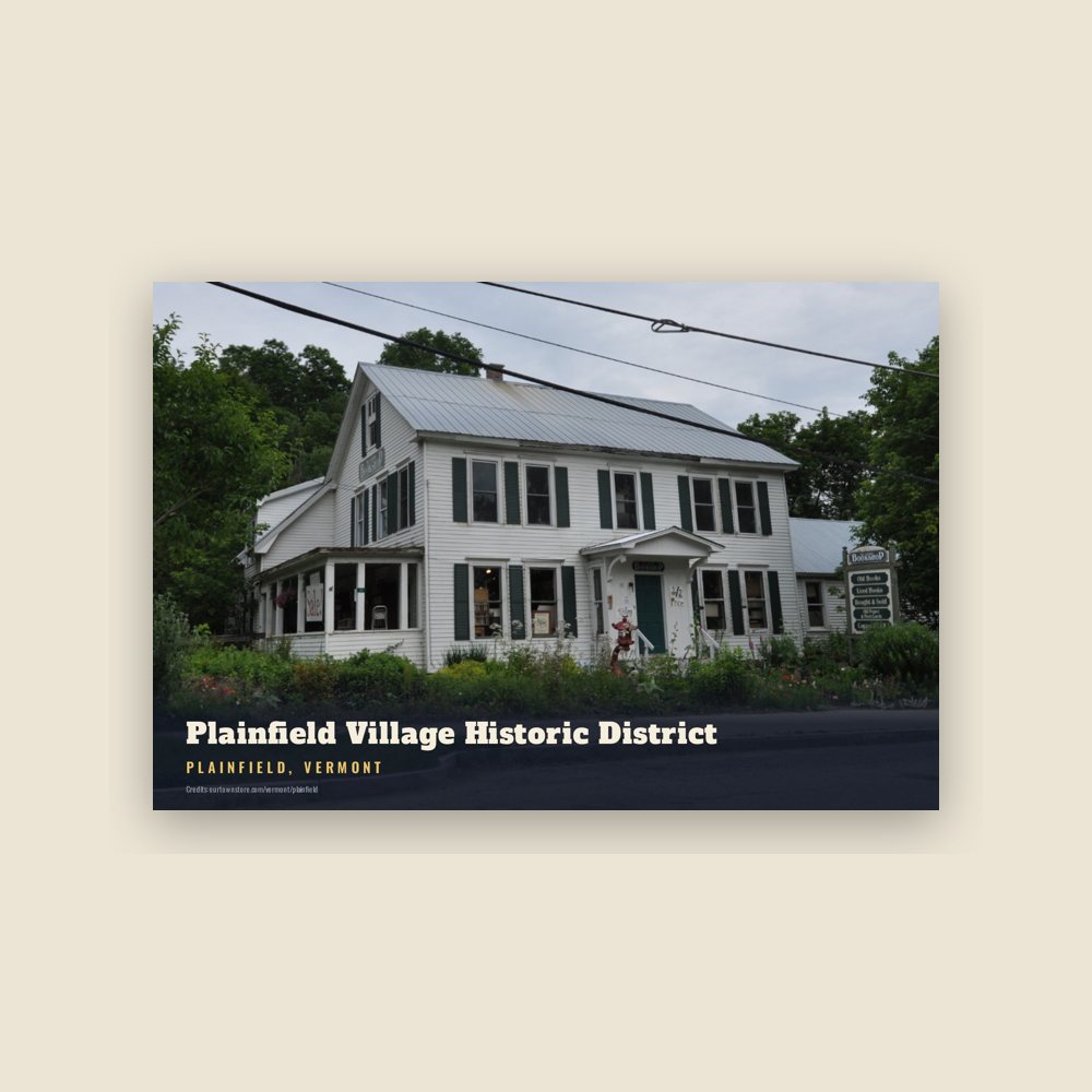 Plainfield Plainfield Village Historic District Postcard