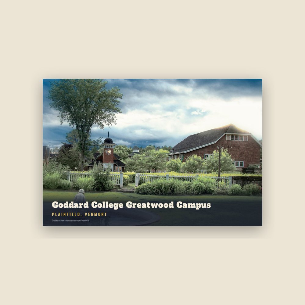 Plainfield Goddard College Greatwood Campus Postcard