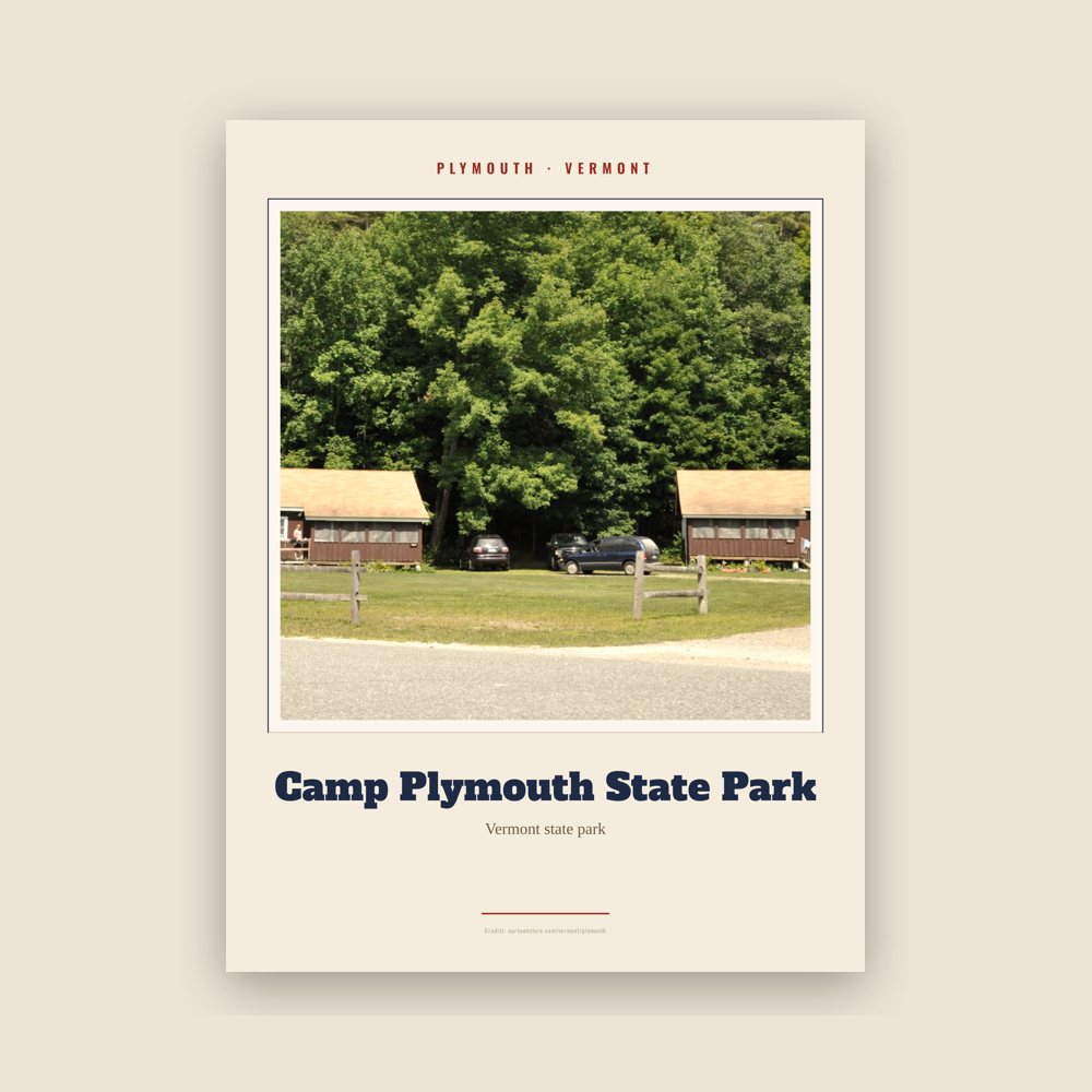 Plymouth Camp Plymouth State Park Landmark Print