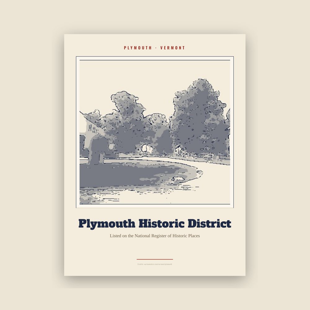 Plymouth Plymouth Historic District Landmark Print