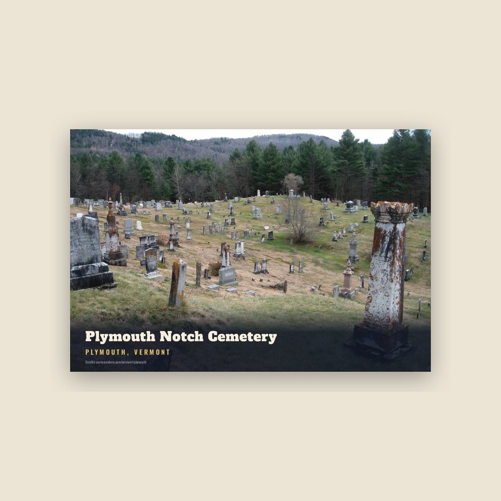 Plymouth Plymouth Notch Cemetery Postcard
