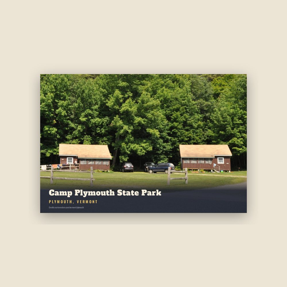Plymouth Camp Plymouth State Park Postcard