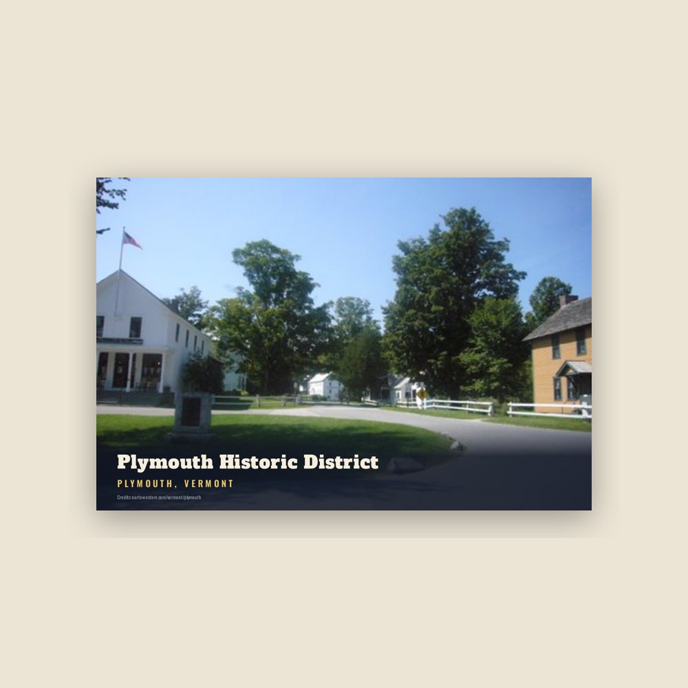 Plymouth Plymouth Historic District Postcard