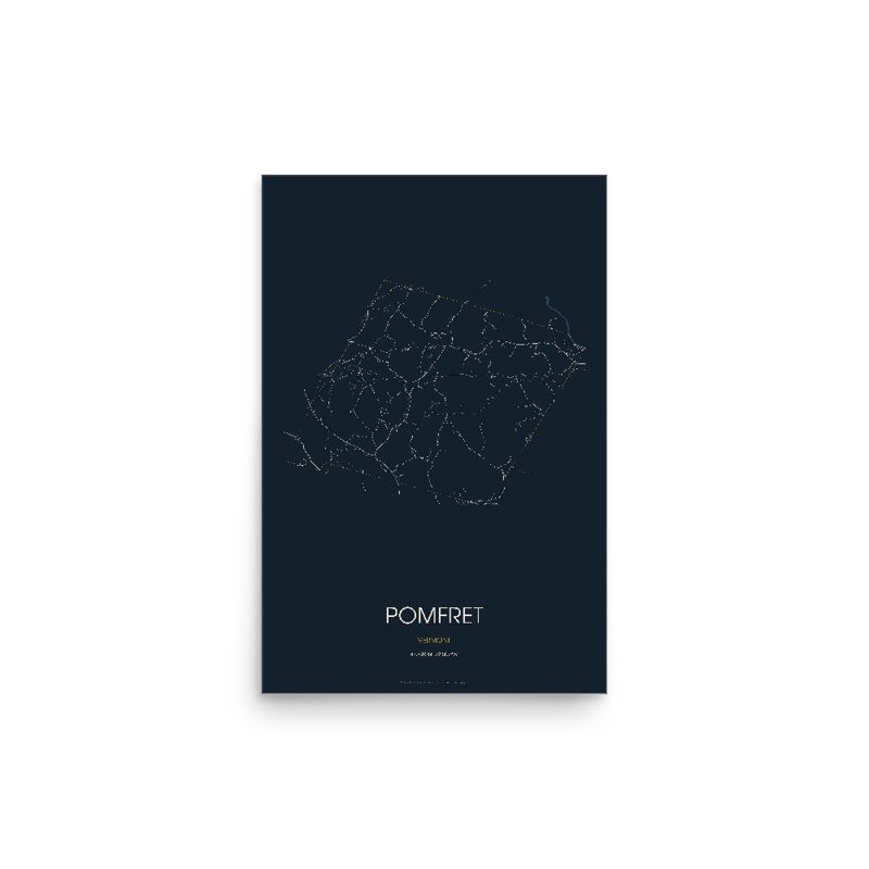 Pomfret Street Map Poster · Midnight