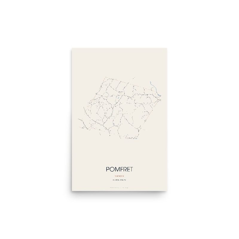 Pomfret Street Map Poster · Linen