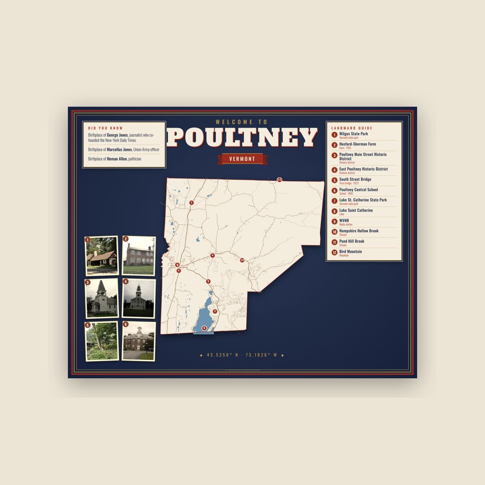 Poultney Map Placemat