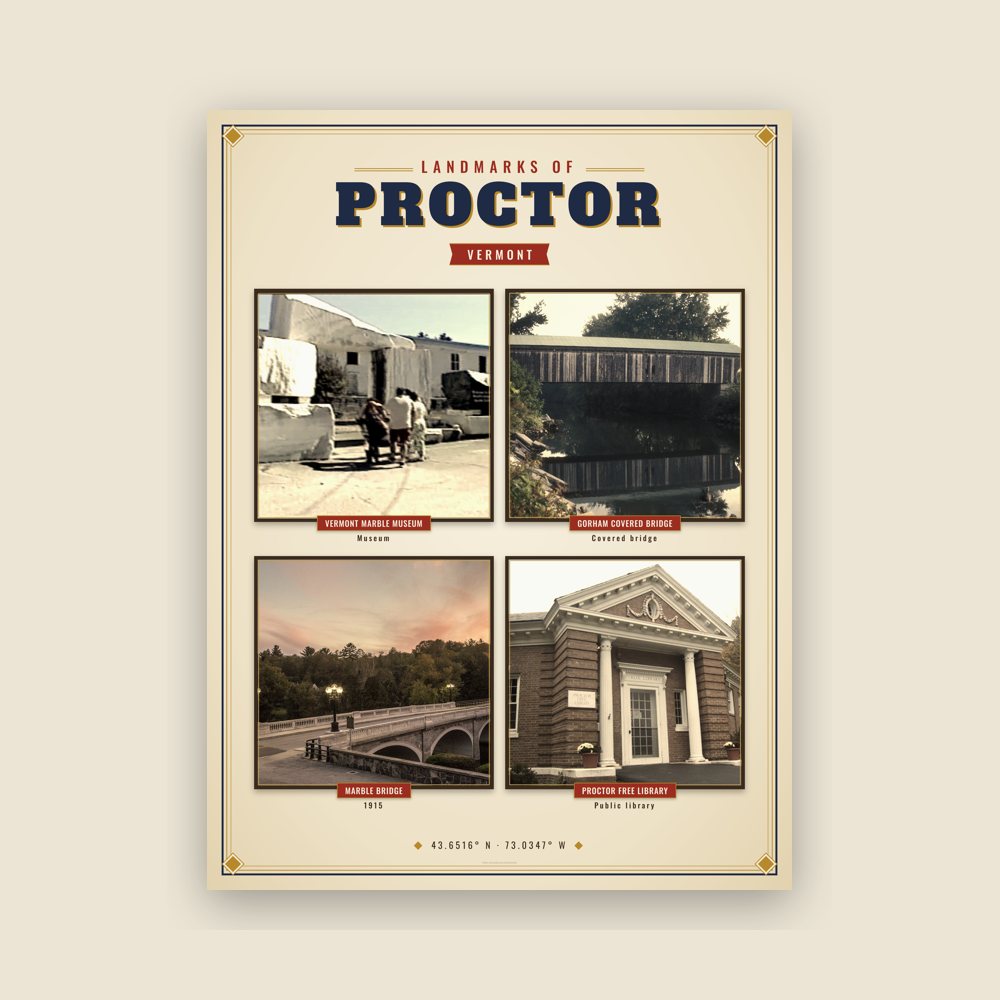 Proctor Landmarks Photo Poster
