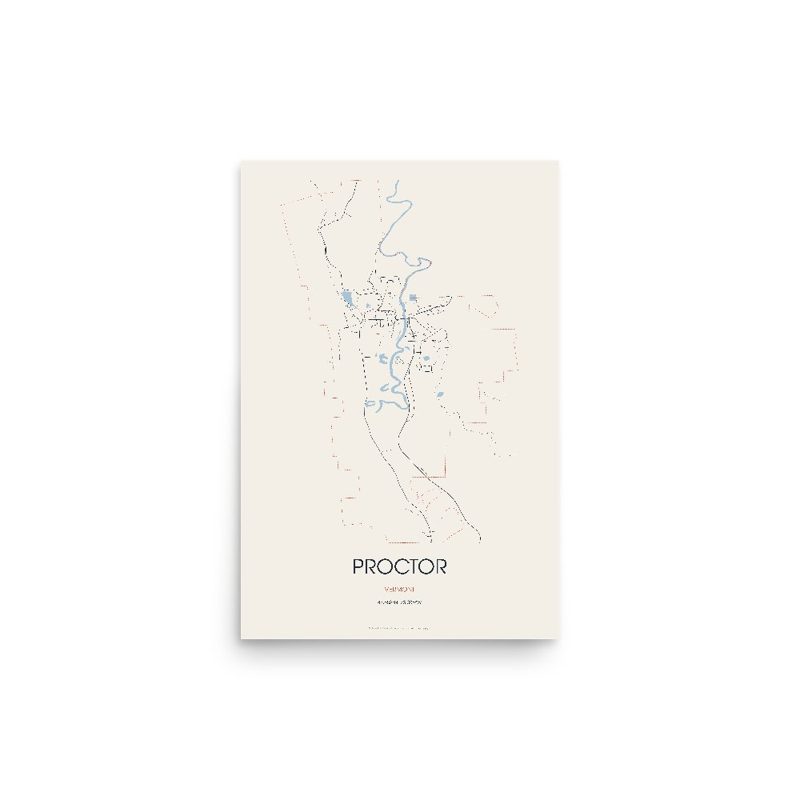 Proctor Street Map Poster · Linen