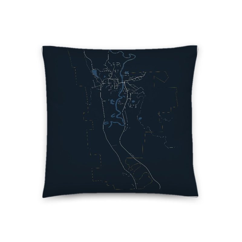 Proctor Map Throw Pillow