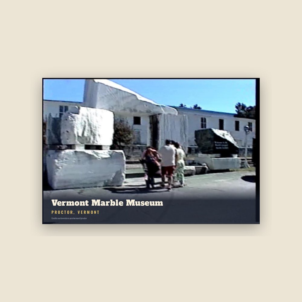 Proctor Vermont Marble Museum Postcard
