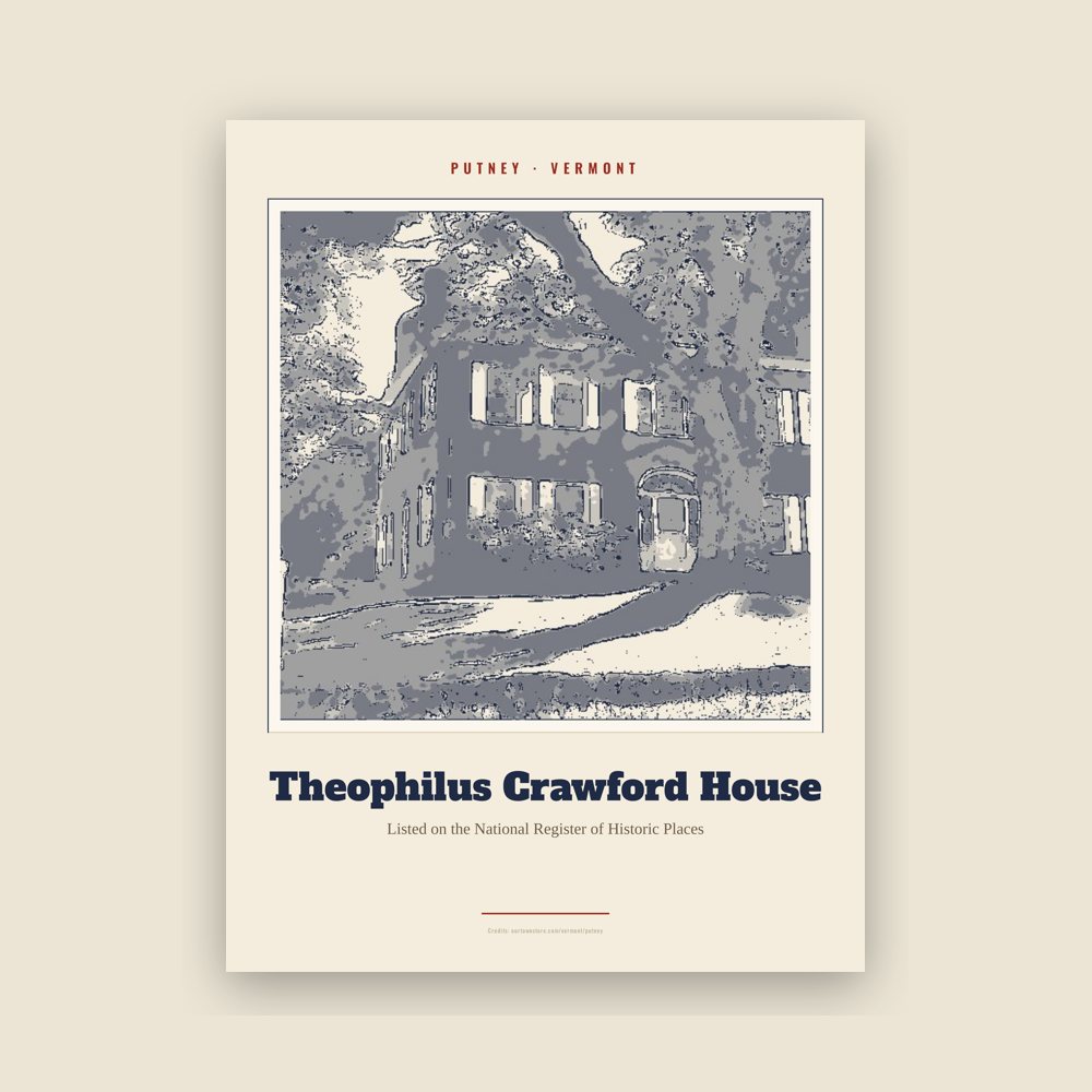 Putney Theophilus Crawford House Landmark Print