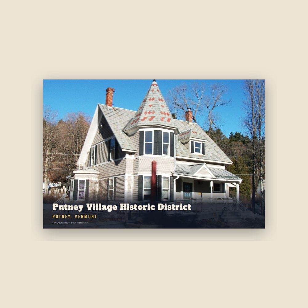 Putney Putney Village Historic District Postcard