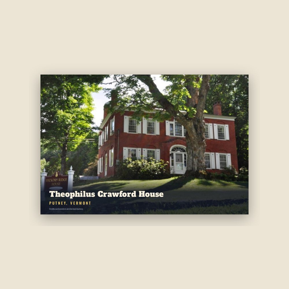 Putney Theophilus Crawford House Postcard