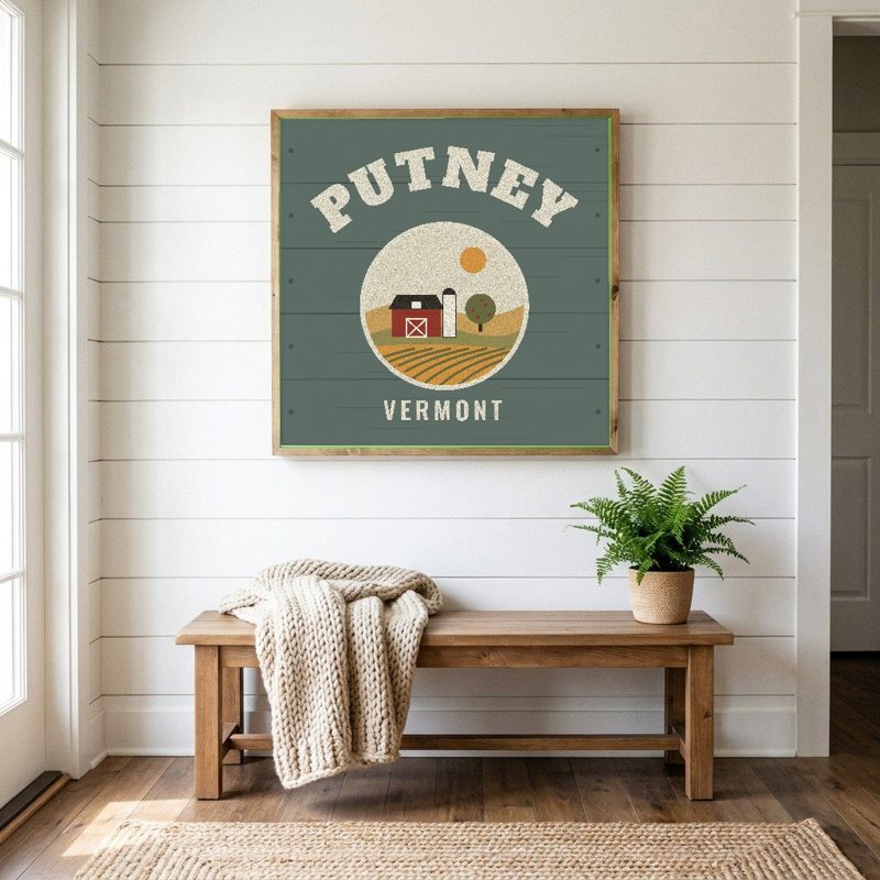 Putney Hometown Wood Sign