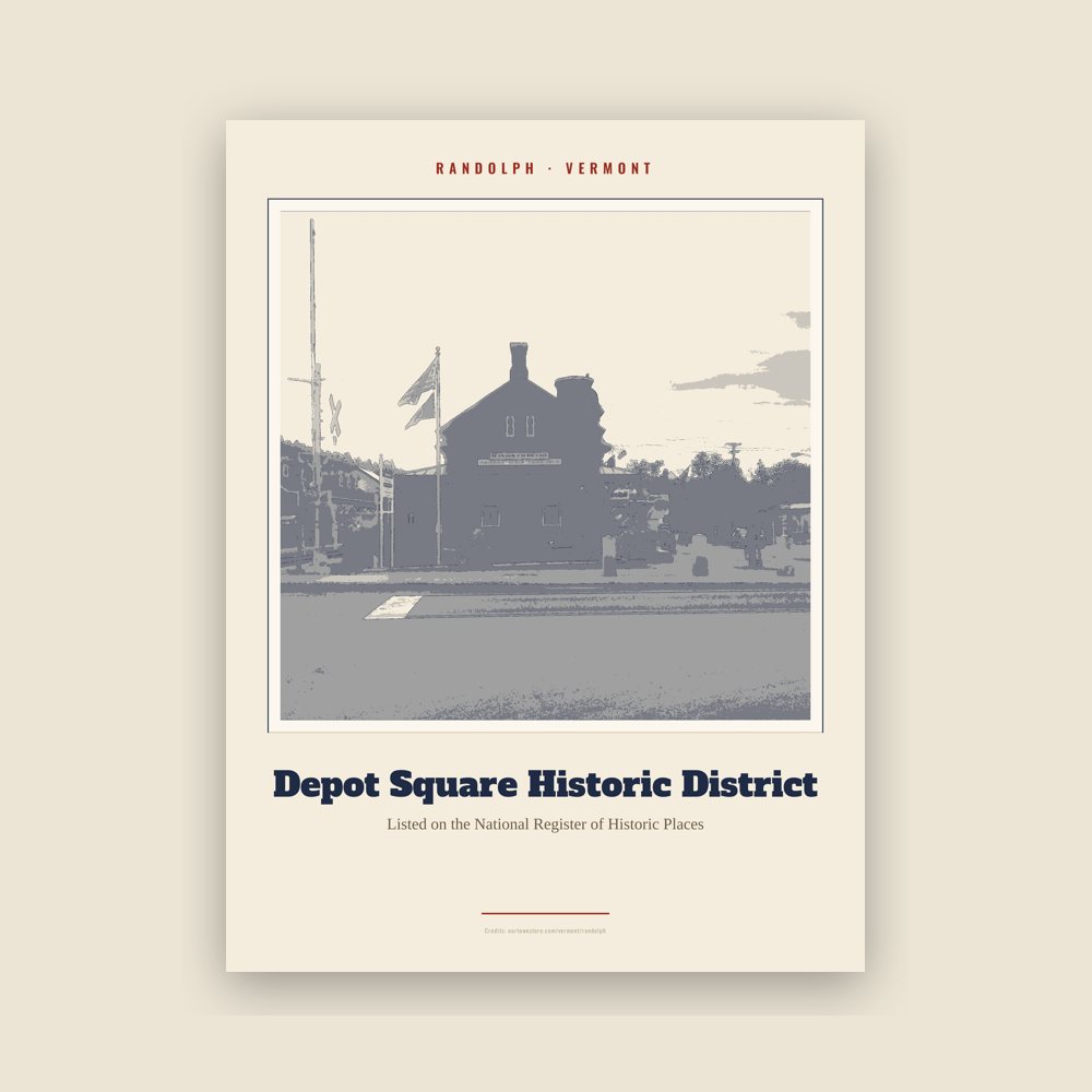 Randolph Depot Square Historic District Landmark Print
