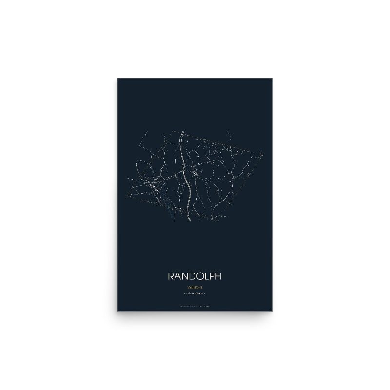 Randolph Street Map Poster · Midnight