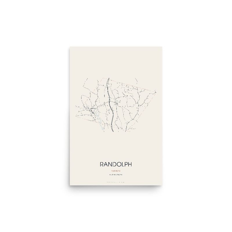 Randolph Street Map Poster · Linen