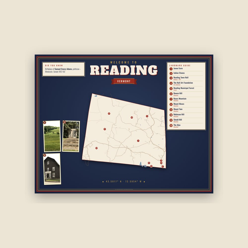 Reading Map Placemat