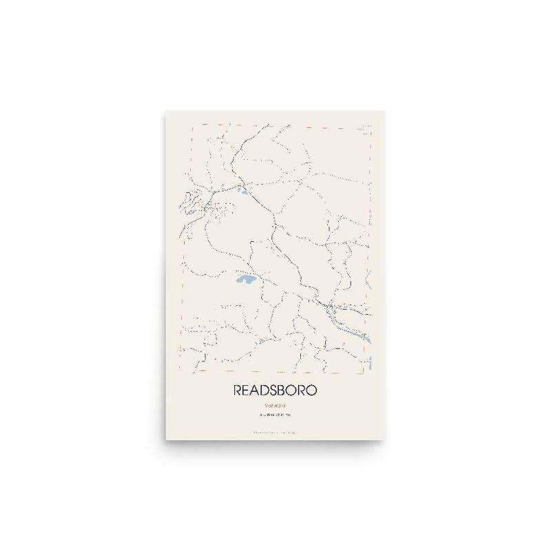 Readsboro Street Map Poster · Linen