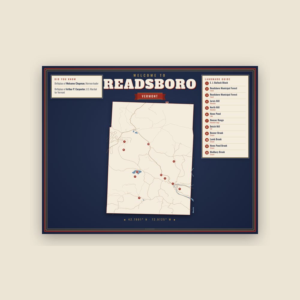 Readsboro Map Placemat