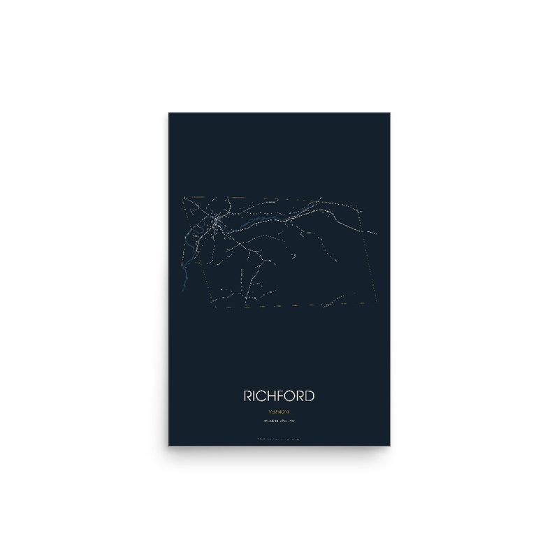 Richford Street Map Poster · Midnight