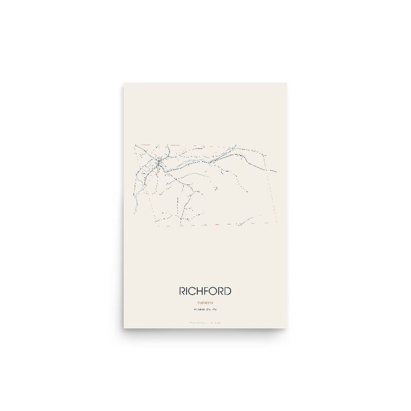 Richford Street Map Poster · Linen